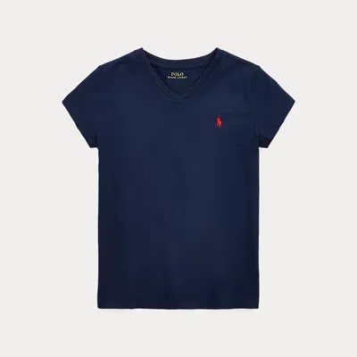 POLO RALPH LAUREN COTTON JERSEY V-NECK TEE