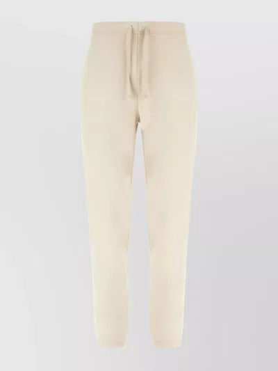 Polo Ralph Lauren Cotton Joggers With Back Pocket And Elastic Waistband In Neutral