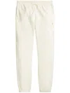 Polo Ralph Lauren Cotton Jogging Pants In Cream With Logo