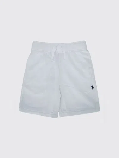 Polo Ralph Lauren Kids'  Cotton Jogging Shorts With Logo In White