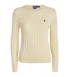 Polo Ralph Lauren Cotton Julianna Sweater In Ivory