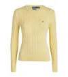 Polo Ralph Lauren Julianna Cable Knit Sweater In Yellow