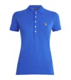 Polo Ralph Lauren Polo Julie 5 Bott. Slim-fit Polo In Blue