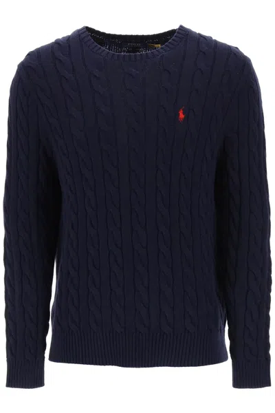 Polo Ralph Lauren Cotton Knit Sweater In Blue