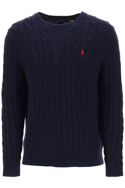 Polo Ralph Lauren Cotton-knit Sweater In Blu