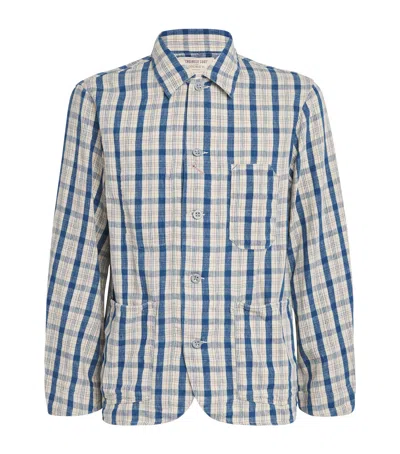 Polo Ralph Lauren Cotton-linen Check Engineer Shirt Jacket