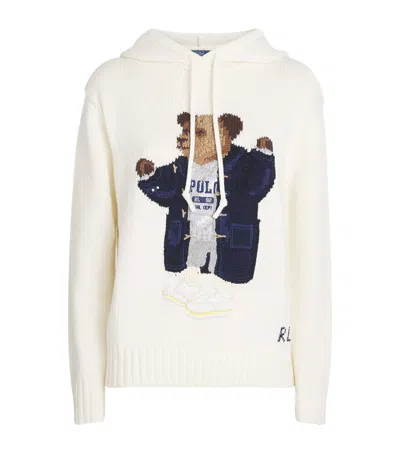 POLO RALPH LAUREN COTTON-LINEN POLO BEAR HOODIE