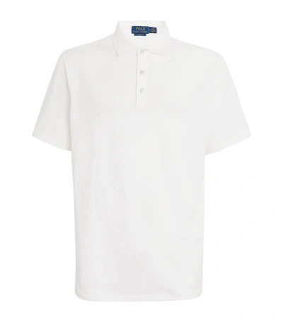 Polo Ralph Lauren Cotton-linen Polo Shirt In White