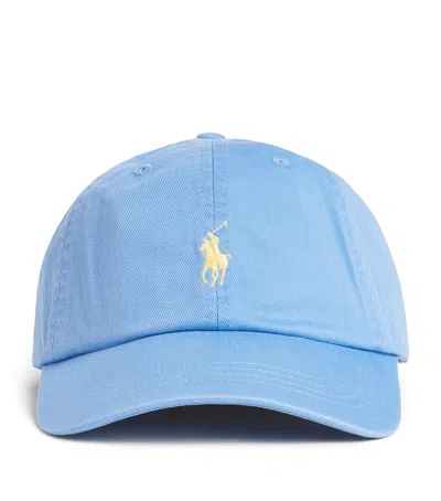 Polo Ralph Lauren Light-blue Cotton Baseball Cap In Green