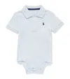 Polo Ralph Lauren Cotton Logo Bodysuit In Blue