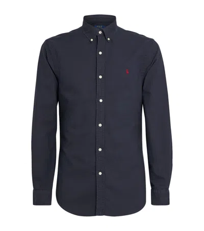 POLO RALPH LAUREN COTTON LOGO-EMBROIDERED SHIRT