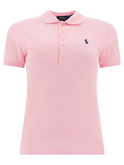 Polo Ralph Lauren Cotton Logo Polo Shirt In Purple