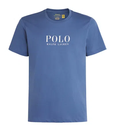 Polo Ralph Lauren Cotton Logo Pyjama T-shirt In Blue