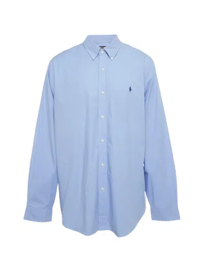 Pre-owned Polo Ralph Lauren Cotton Logo Shirt In Blue