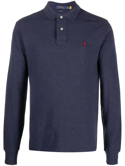 POLO RALPH LAUREN COTTON LONG-SLEEVE POLO-SHIRT