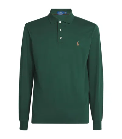 Polo Ralph Lauren Cotton Long-sleeve Polo Shirt In Green