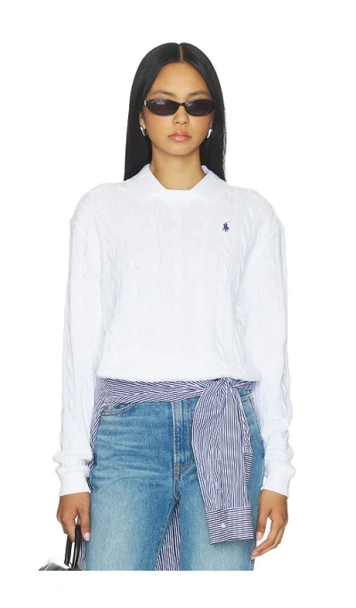 Polo Ralph Lauren Cotton Long Sleeve Polo In White