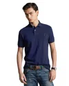 Polo Ralph Lauren Cotton Mesh Classic Fit Polo Shirt In Blue