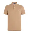 Polo Ralph Lauren Cotton Mesh Custom Fit Polo Shirt In Brown