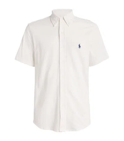 Polo Ralph Lauren Cotton Mesh Featherweight Shirt In White