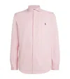 Polo Ralph Lauren Classic Fit Solid Pink Linen Button-down Shirt In Pink
