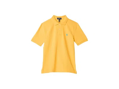 Polo Ralph Lauren Cotton Mesh Polo Shirt (big Kids) Boy's Short Sleeve Knit Yellowfin : Xl (18-20 Big Kid), Cotton/mes