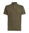Polo Ralph Lauren Green Slim Cotton Logo Embroidery Polo Shirt In Green