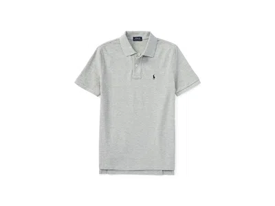Polo Ralph Lauren Kids' Cotton Mesh Polo Shirt (toddler) Boy's Short Sleeve Knit New Grey Heather : 3t Toddler, Cotton/mesh In Gray