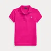 Polo Ralph Lauren Cotton Mesh Polo Shirt In Pink Sky