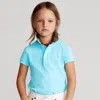 Polo Ralph Lauren Kids' Cotton Mesh Polo Shirt In Turquoise Nova