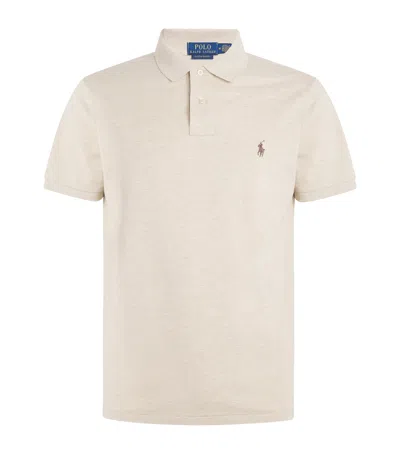 POLO RALPH LAUREN COTTON MESH SLIM FIT POLO SHIRT