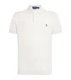 Polo Ralph Lauren Cotton Mesh Slim Fit Polo Shirt In White