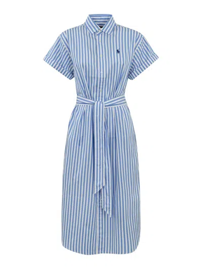 Polo Ralph Lauren Cotton Midi Dress In Red