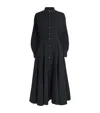 Polo Ralph Lauren Button-up Long-sleeve Dress In Black
