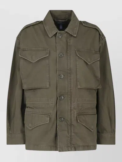 Polo Ralph Lauren Cotton Military Coat In Multi