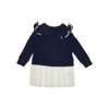 Polo Ralph Lauren Cotton Mini Dress Kids In Blue