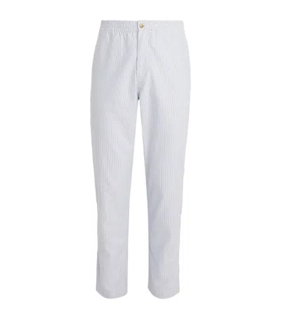 Polo Ralph Lauren Cotton Oxford Polo Prepster Trousers In White