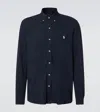 Polo Ralph Lauren Pony Embroidered Buttoned Shirt In Blue