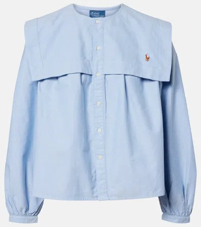 Polo Ralph Lauren Cotton Oxford Shirt In Blue