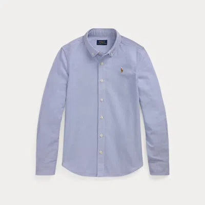 Polo Ralph Lauren Kids' Cotton Oxford Shirt In Blue Hyacinth