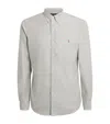 Polo Ralph Lauren Cotton Oxford Shirt In Gray