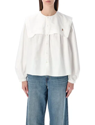 POLO RALPH LAUREN POLO RALPH LAUREN COTTON OXFORD SHIRT WITH BIB DETAIL