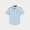 Polo Ralph Lauren Big Boys Cotton Oxford Short-sleeve Shirt In Blue