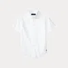 Polo Ralph Lauren Kids' Cotton Oxford Short-sleeve Uniform Shirt In White