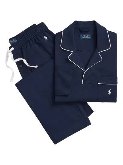 Polo Ralph Lauren Cotton Pajama Set In Blue
