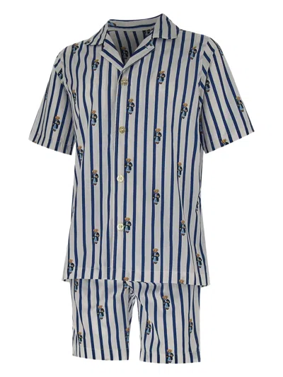 Polo Ralph Lauren Cotton Pajamas In Blue