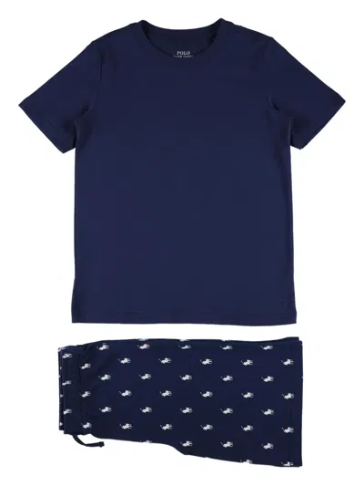 Polo Ralph Lauren Kids' Cotton Pajamas In Blue
