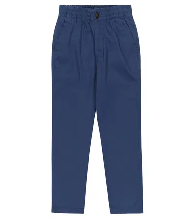 Polo Ralph Lauren Kids' Cotton Pants In Federal Blue