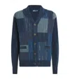 Polo Ralph Lauren Patchwork Cotton Shawl Cardigan In Blue