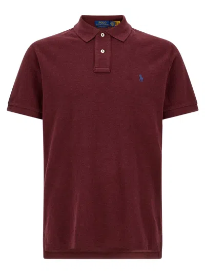 Polo Ralph Lauren Cotton Piqué Polo In Burgundy